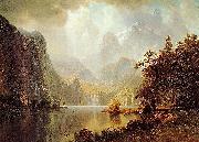 Albert Bierstadt In_the_Mountains Germany oil painting artist